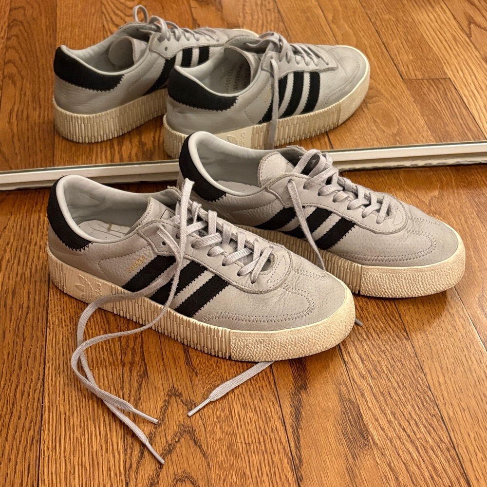 adidas Gray and Black Sneakers